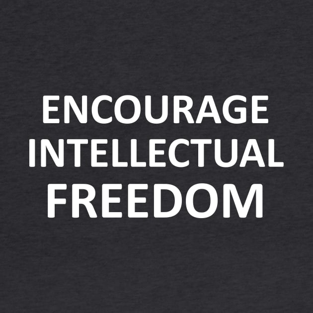 Encourage Intellectual Freedom OG in White by Walking Fox Designs